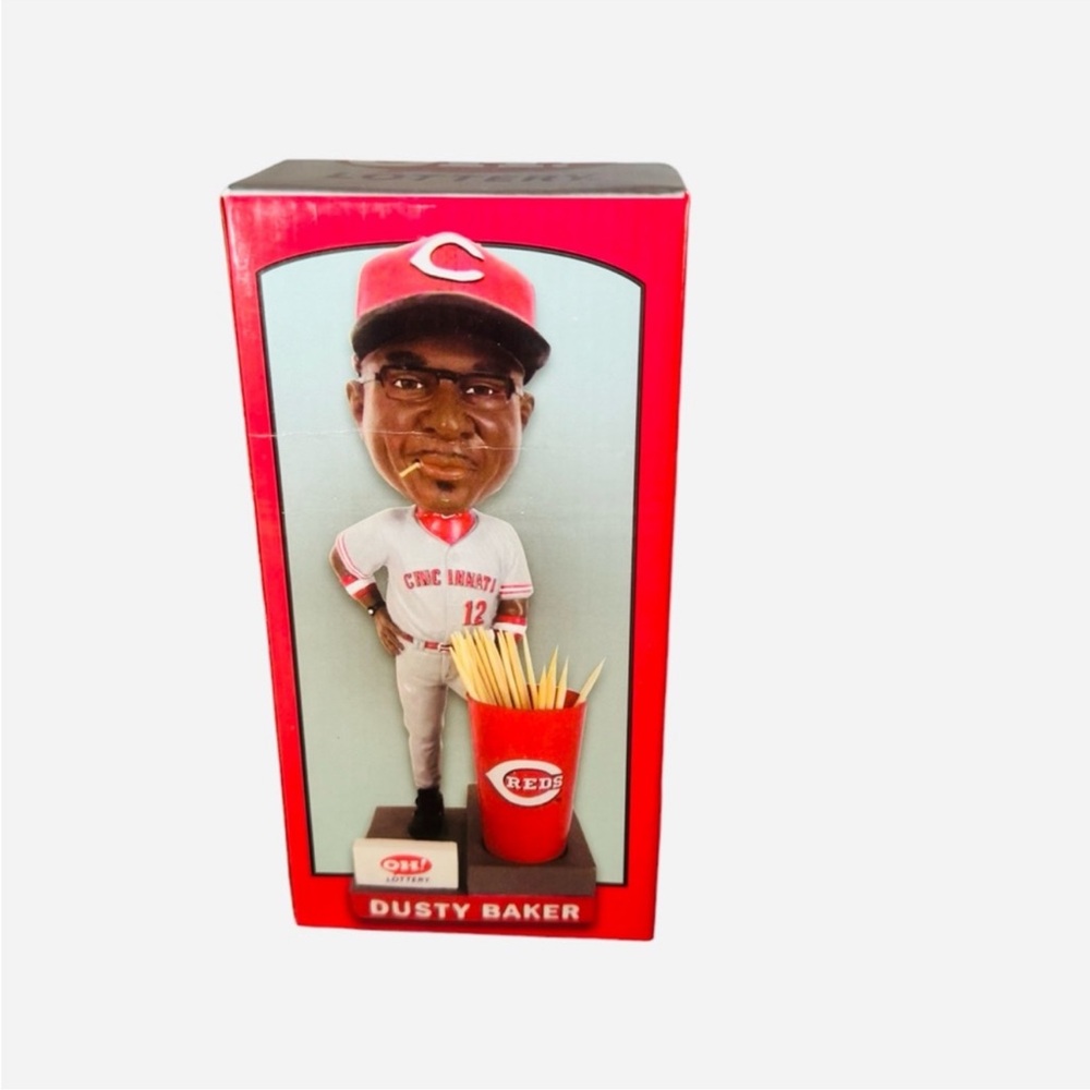 Cincinnati Reds Promotional Giveaway Dusty
Baker Toothpick Holder Bobblehead